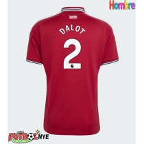Camiseta Manchester United Diogo Dalot #2 Primera Equipación 2026-27 manga corta